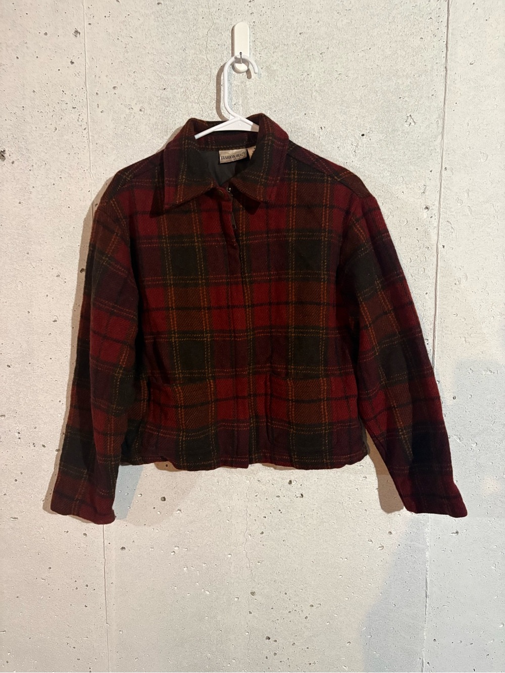 Vintage Fashion Bug Wool Plaid Jacket | Size: Medium
